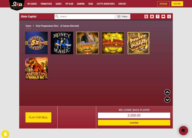 Slots Capital Top Jackpots